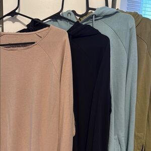 BULK BUY- 4 Men’s Oversized Long Hoodies in Neutral Tones- Teenage Riot